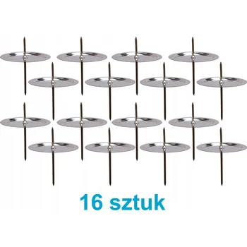 Obraz Podstavec kovový stříbrný Zapichovací svícen na adventní věnec 16 ks