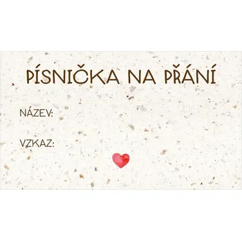 Svatební dekorace Kartička pro DJ 297