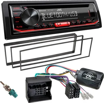 Auto Hi-Fi Autorádio CITROEN C2 2006-2009 JVC KD-T702BT Bluetooth s instalační sadou a ovládáním volantu