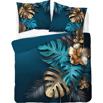 Povlečení Povlečení 220x200 cm bavlněné s květinovým vzorem