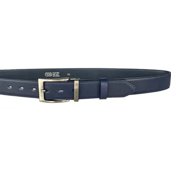Opasek Belts 35-020-22-56 pánský kožený pásek modrý