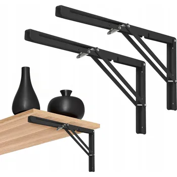 Úhloměr SKLÁDACÍ ÚHELNÍK 300x155x1.5mm ČERNÝ OCELOVÝ S PRUŽINOVÝM MECHANISMEM