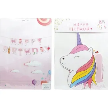 Obraz Girlandy JEDNOROŽEC Dívčí DEKORACE Do Pokoje Zaručují Krásné VZPOMÍNKY