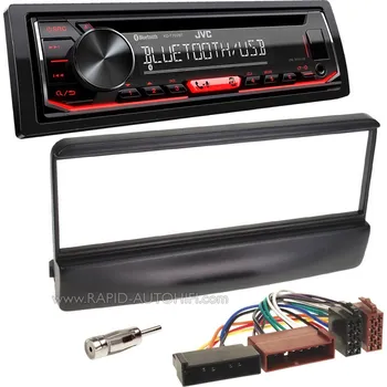 Auto Hi-Fi Autorádio FORD Focus 1998-2004 JVC KD-T702BT Bluetooth s instalační sadou Černý rámeček