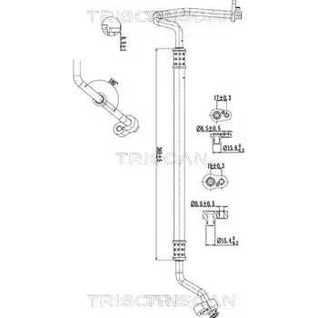 Vedení klimatizace TRISCAN Vysokotlaké / nízkotlaké vedení klimatizace TRI 9010 29042