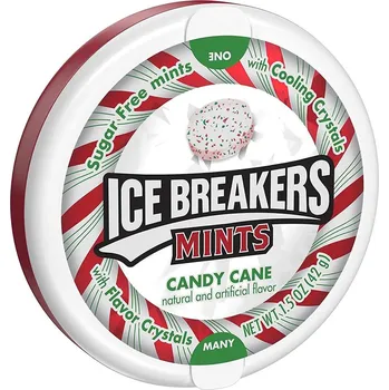 Bonbon Ice Breakers mentolky s příchutí vánočního lízátka 42 g