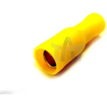 Konektor kulatý izolovaný celý žlutý MTX RSL254