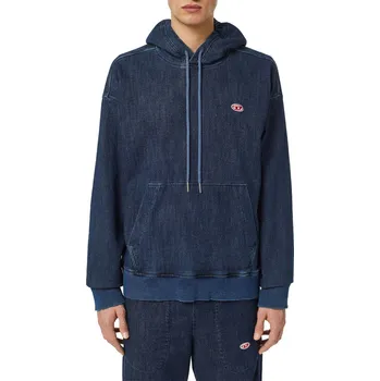 Pánská mikina MIKINA DIESEL D-UM-RIB-NE SWEAT-SHIRT BLUE