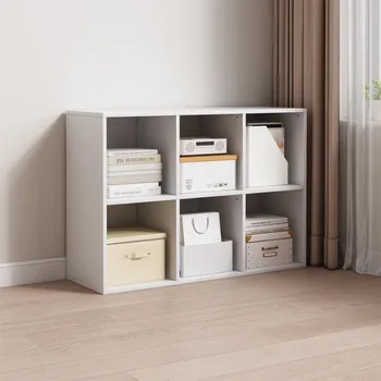 Knihovna Otevřená knihovna bílá moderní KALAX