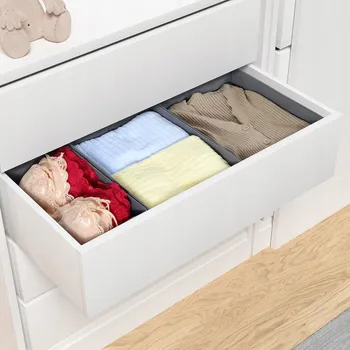 Organizér oblečení Organizér do zásuvky na oblečení a spodní prádlo, skládací sada 3 ks