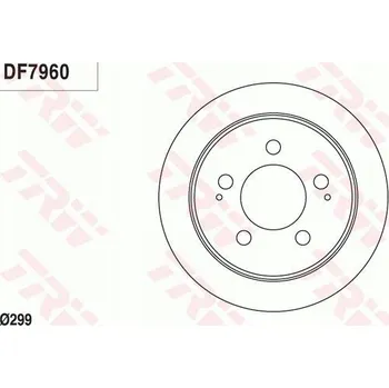 Brzdový kotouč KOTOUČE BRZDOVÉ KOTOUČE TRW DF7960