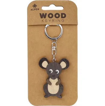 Přívěsek Dřevěný přívěsek Myš