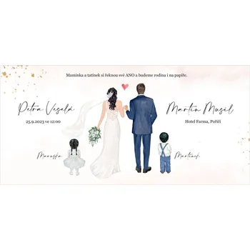 Svatební dekorace Svatební oznámení 290 – Rodina podle vás