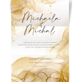 Svatební dekorace Svatební oznámení 333 - psaníčko