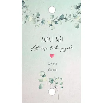 Svatební dekorace Kartička na prskavku 230