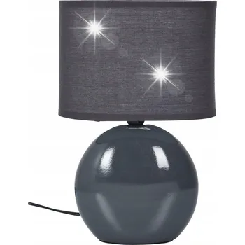 Stojací lampa STOJACÍ LAMPA oválná grafitová KERAMICKÁ se stínidlem