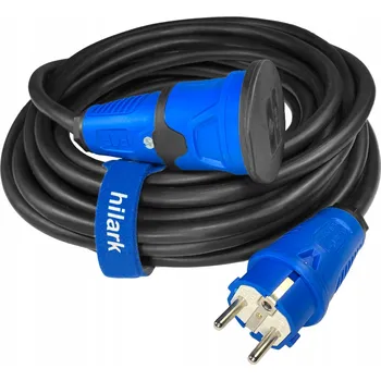 elektrický kabel Odolný prodlužovací kabel NSHTOU-J 3x2,5 pro jeřáby, modrá zástrčka, 5 m