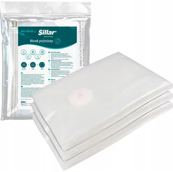 Úložný box 3x Sada vakuových úložných pytlů Kostka 80x100x30cm Sillar