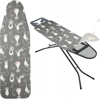 KADAX POTAH NA ŽEHLICÍ PRKNO S NAPÍNACÍ ŠŇŮRKOU 148x52cm KOČKY