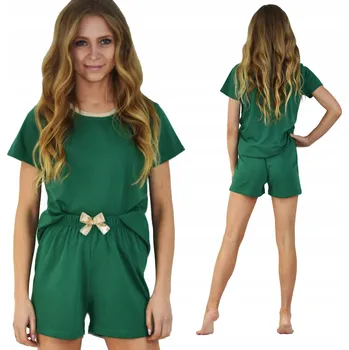 Dámské pyžamo Born2rest dámské pyžamo bavlna zelené, velikost M