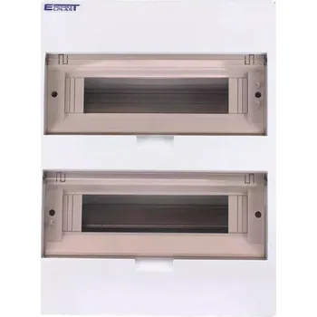 Rozvaděč Incobex Rozvodnice nástěnná, elektrická skříň 2x12 modulů, 303x400x101 mm