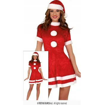 Karnevalový kostým Kostým paní Clausové, Kostým šaty velikost L