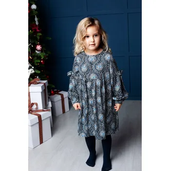 Dámské šaty Šaty pro dívku, tmavě modré boho, velikost 116 Rosalie, vhodné do školy i na sváteční příležitosti