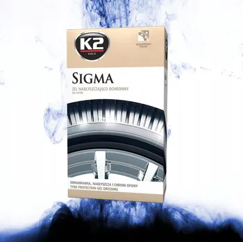 K2 Sigma Černidlo na pneumatiky 500ml + aplikátor na úpravu Pneumatiky