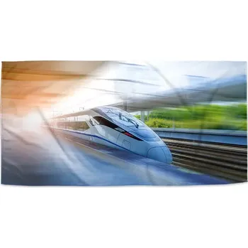 Osuška Sablio Ručník Rychlovlak projíždějící nádražím - 50x100 cm
