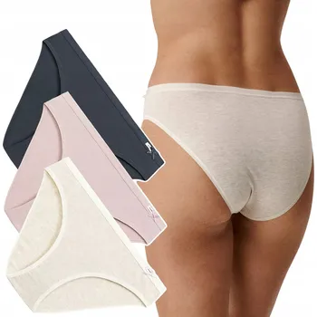 Kalhotky KALHOTKY DÁMSKÉ SPORTOVNÍ Atlantic Bavlněné kalhotky Pohodlné 3-PAK - L