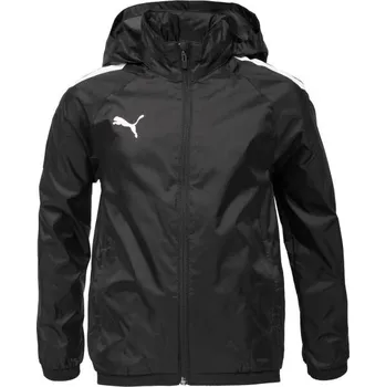Chlapecká bunda Chlapecká bunda Puma TEAMLIGA ALL WEATHER JACKET 140 Černá, Bílá