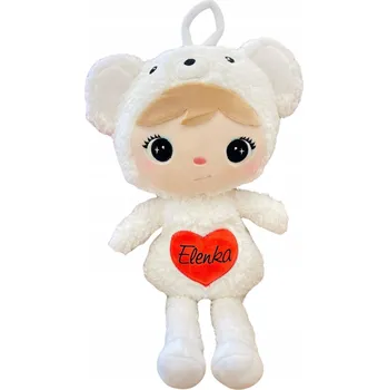 plyšák Plyšový Mazlíček Přítulníček Metoo Medvěd lední s jménem, Vánoční