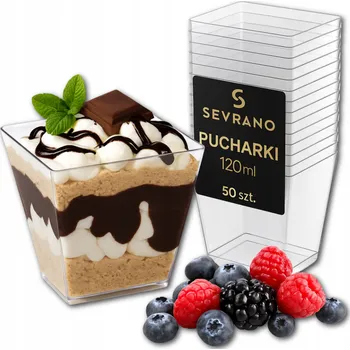 Jednorázové nádobí Kelímky finger pyramida 120 ml na svačiny, dezerty, monoporce 50 kusů