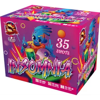 Zábavní pyrotechnika Kompaktní ohňostroj Insomnia 35ran,30mm
