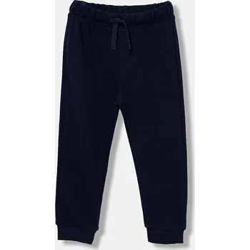 Chlapecké kalhoty Dětské bavlněné tepláky United Colors of Benetton 3J68GF027.P.Reprop.9BYA námořnická modř 59X, vel. 116