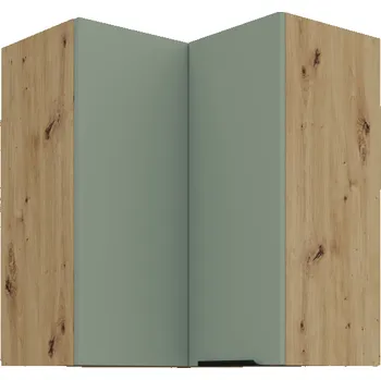 Kuchyňská skříňka 60 x 60 GN-72 2F (90°), Horní rohová kuchyňská skříňka Aria aquamarine/artisan