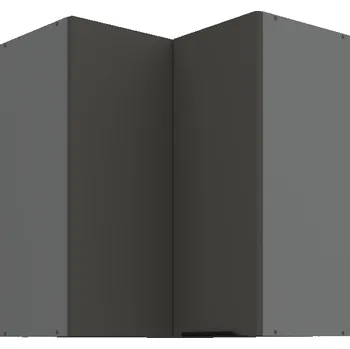 Kuchyňská skříňka 60 x 60 GN-72 2F (90°), Horní rohová kuchyňská skříňka Aria grafit/antracit