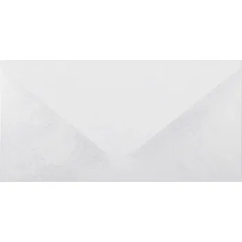 Obálka Obálka DL 112x219 mm metal.s ražbou, Bílá