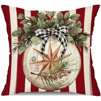 Povlak na polštářek Povlak na polštář 45 x 45 cm vánoční motiv Hvězda