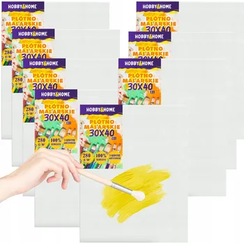Malířské plátno Malířské Plátno plátno 30 cm x 40 cm Hobby&home 8 ks