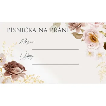 Svatební dekorace Kartička pro DJ 277