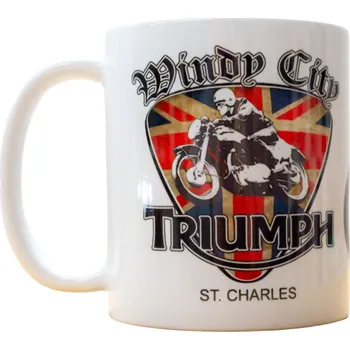 Hrneček s motivem motocyklu Triumph 300 ml | Od Máry