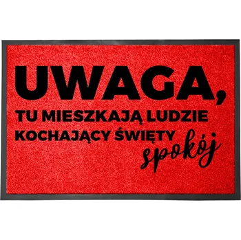Obraz Vstupní rohožka červená Dárek Vtipný humor 60x40 | Svatý klid