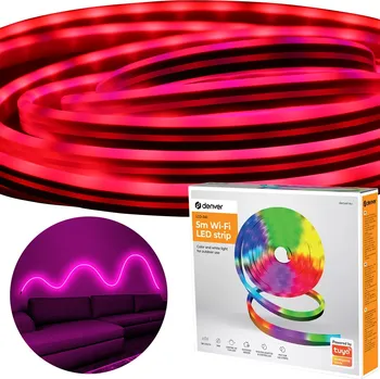 LED páska DENVER LED pásek 5M RGB 60 diod na metr WI-FI TUYA