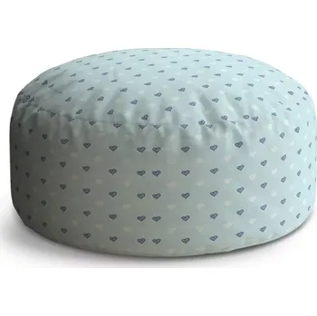 Taburet Sablio Taburet Circle Srdce na modré: 38x48 cm
