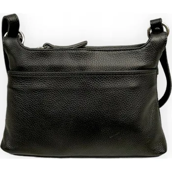 Kabelka Kabelka z lícové přírodní kůže Edda Černá
