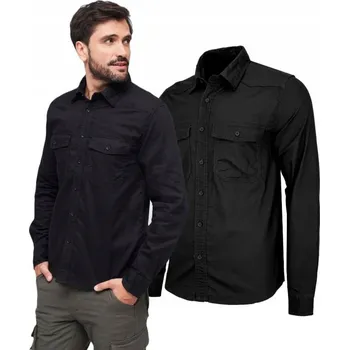 Pánská košile Brandit pánská ležérní košile Flanell Shirt s dlouhým rukávem, regular střih, bavlna, velikost 4XL