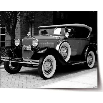 Plakát Sablio Plakát Černobílý veterán - 60x40 cm