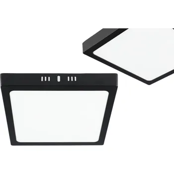 Čtvercová Stropní Svítidlo Smartled 16 x 16 cm černá