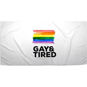 Sablio Ručník GAY & TIRED - 30x50 cm